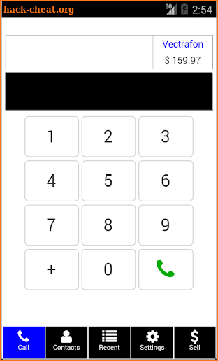 Vectrafon Dialer screenshot