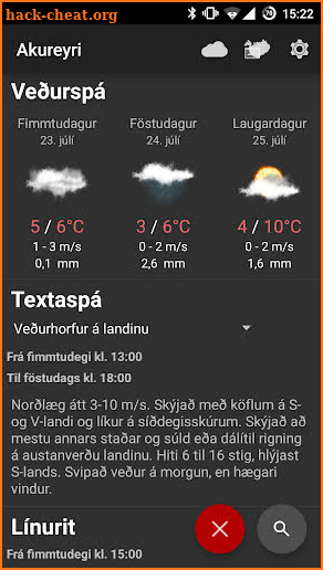 Veðurstöðin screenshot