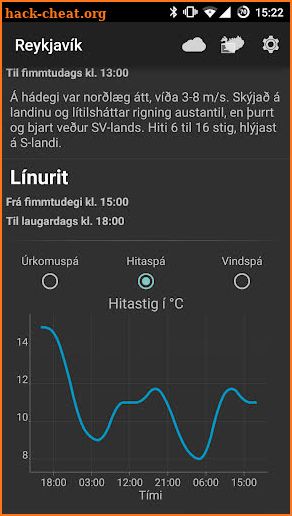 Veðurstöðin screenshot