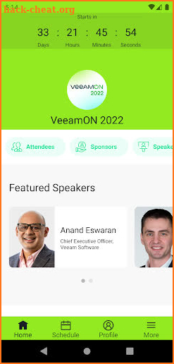 Veeam Events screenshot