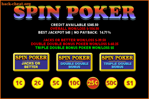 Vegas Casino Spin Poker screenshot