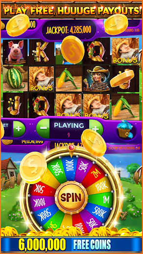 Vegas Slots! Country Farm Free Casino Slot Machine screenshot