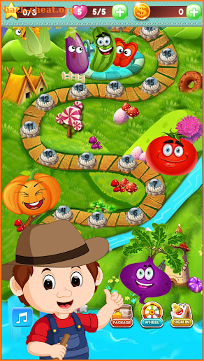 Vegetable Farm Splash Mania screenshot