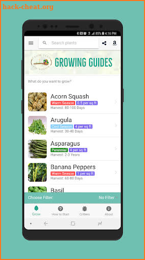 Vegetable, Fruit, & Herb Garden Planning Guides screenshot