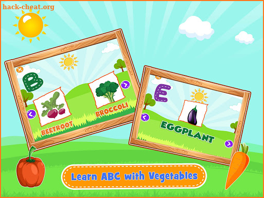 Vegetables Alphabet For Kids - Name & Match Games screenshot