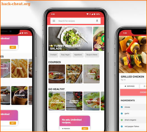 Vegetarian recipes free screenshot