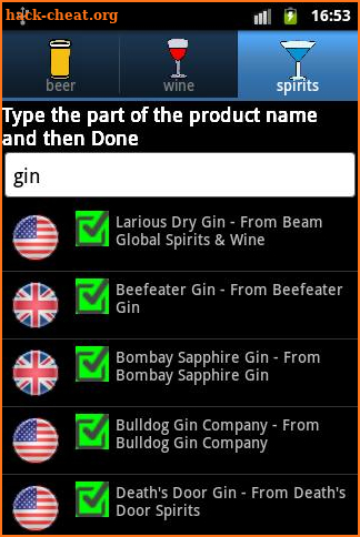 VegeTipple screenshot