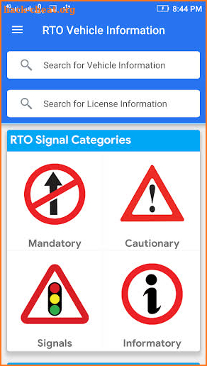 Vehicle Information - Vehicle Registration Details screenshot