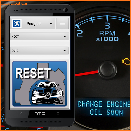 Vehicle Service Reset Oil screenshot