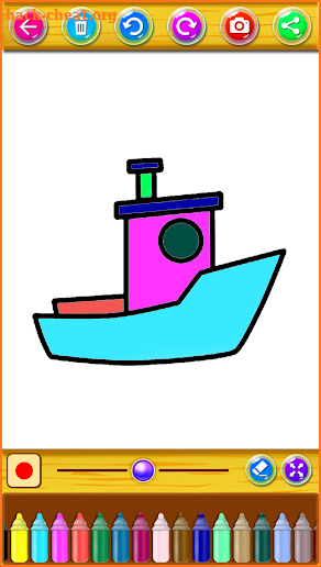 vehicles coloring book & drawing book - kids Game screenshot