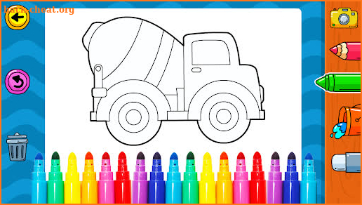 Vehicles Coloring for Kids: Trucks & Cars Game screenshot