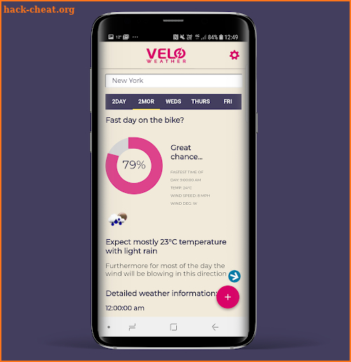 Velo Weather screenshot
