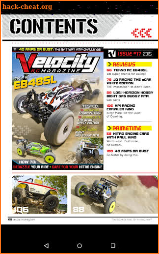 Velocity RC Magazine screenshot