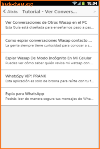 Ver Conversaciones de Otros Wasapt Espiar Tutorial screenshot