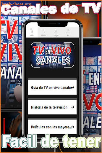 Ver TV en Vivo Gratis por Internet Canales Guide screenshot