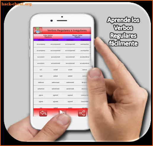 Verbos Regulares e Irregulares - Aprende Inglés 📚 screenshot