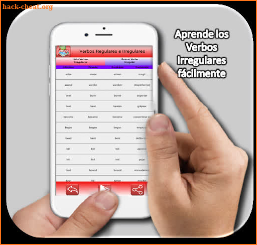 Verbos Regulares e Irregulares - Aprende Inglés 📚 screenshot