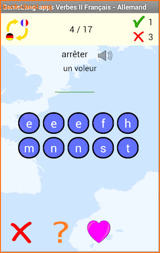 Verbs A1 A2 French - German screenshot