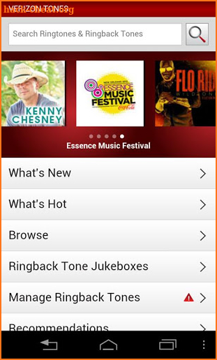 Verizon Tones screenshot