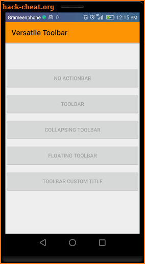 versatile Toolbar screenshot