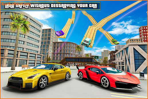 Vertical Mega Ramp Car Extreme Stunts GT Racing screenshot