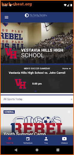 Vestavia Hills Athletics screenshot