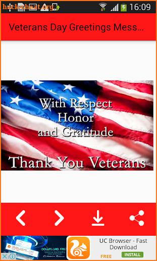 Veterans Day Greetings Messages and Stickers screenshot