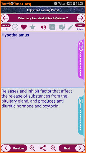 veterinary assistant Exam Review concepts and quiz screenshot