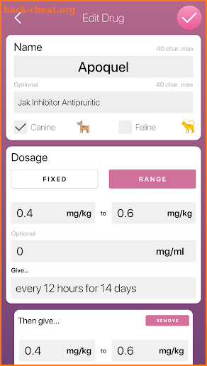 Vetpocket Calculator screenshot