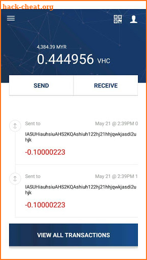 VHWallet screenshot