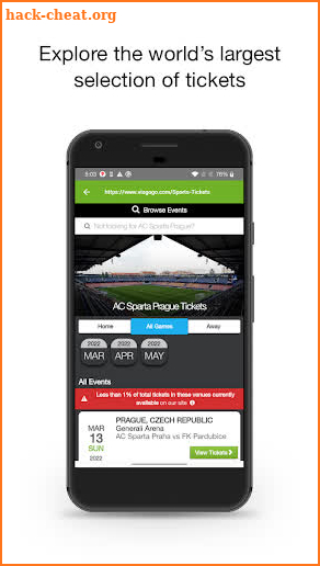 viagogo Tickets screenshot