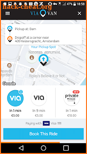 ViaVan - Affordable Ride-sharing screenshot