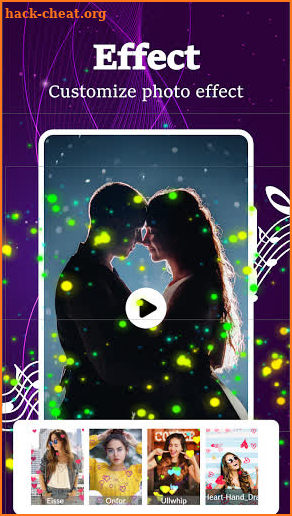 Vibe Master: Heart Photo effect Video Status Maker screenshot