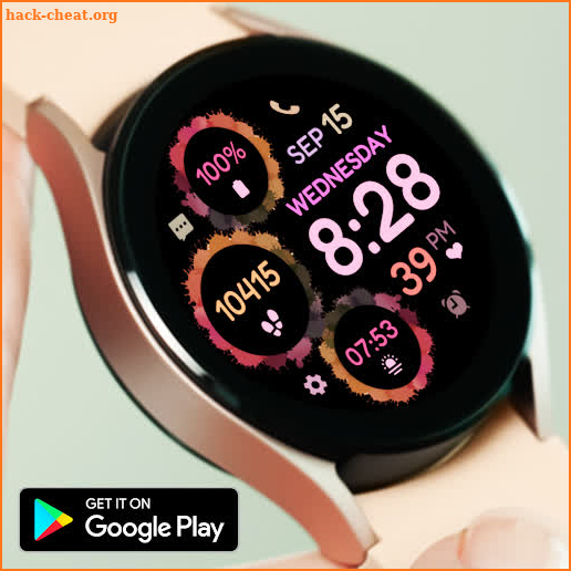 Vibrant Bloom Watchface screenshot