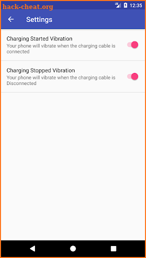 Vibrate on Charging start-wireless/wired charger screenshot