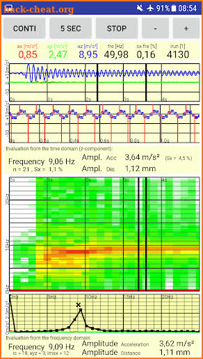 vibration analysis pro screenshot