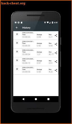 Vibration meter - Seismometer screenshot