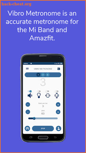 Vibro Metronome screenshot