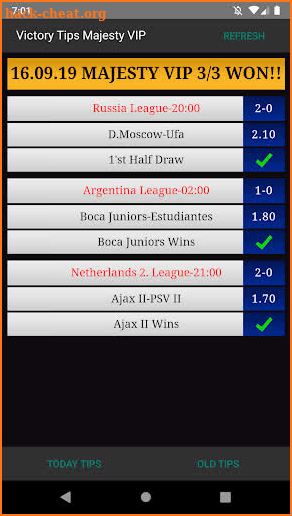 Victory Betting Tips Majesty VIP screenshot