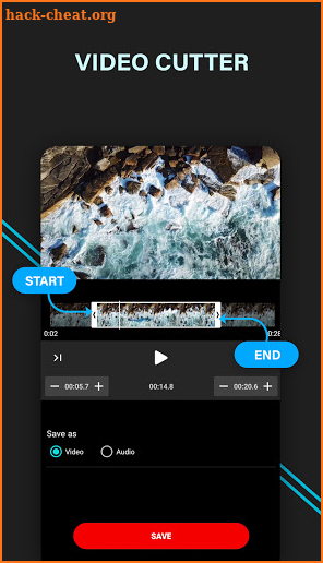 Video audio cutter screenshot