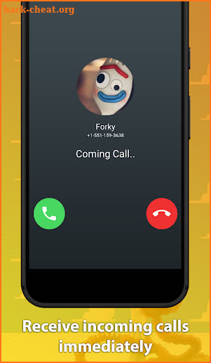 video call and fake chat simulator with forky screenshot