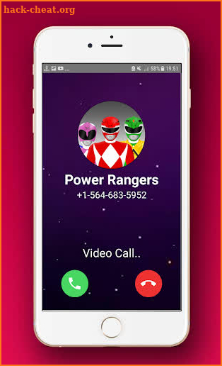 video call from superhero rangers & chat simulator screenshot