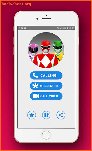 video call from superhero rangers & chat simulator screenshot