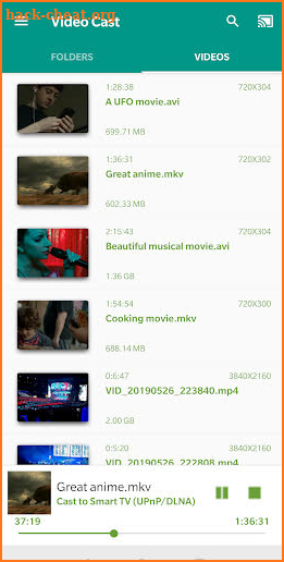 Video Cast to TV/Chromecast/DLNA/Roku/PS4/Xbox/+ screenshot