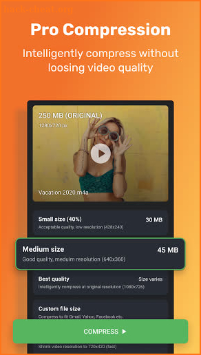 Video Compressor ShrinkVid: Reduce Video File Size screenshot