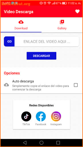 Vídeo Descarga screenshot