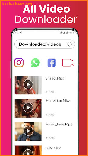 Video download app - Free downloader screenshot