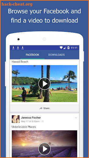 Video Downloader For Facebook Lite Repost Video screenshot