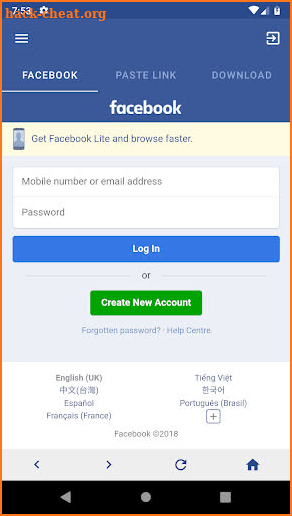 Video Downloader for Facebook - Video Saver - 2019 screenshot