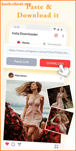 Video downloader for Insta - Repost for Instagram screenshot